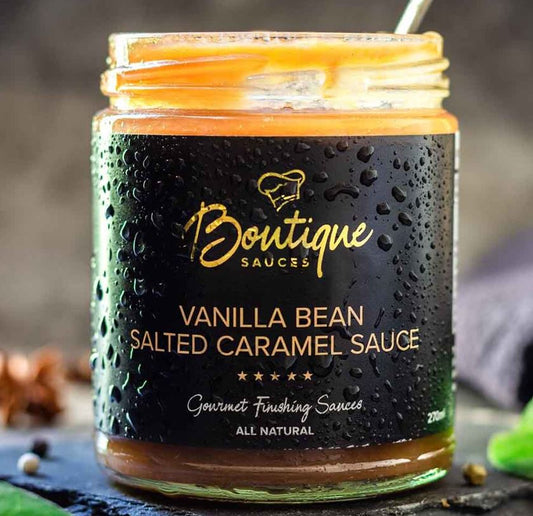 Boutique Sauces Vanilla Bean Salted Caramel Sauce 270ml