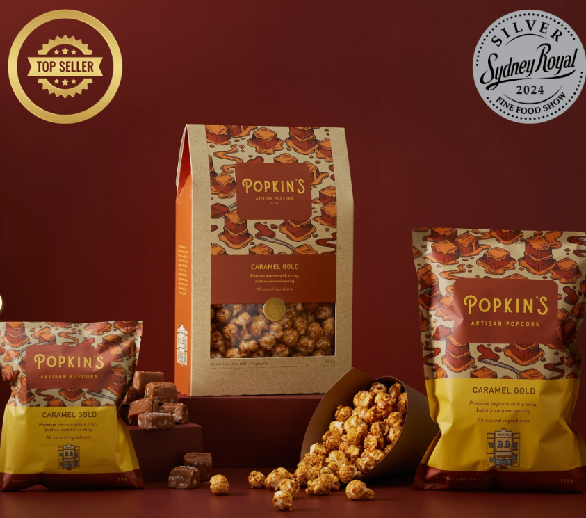 Popkins Caramel Gold Popcorn