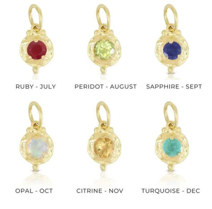 Birthstone Charms - Gold - ToniMay