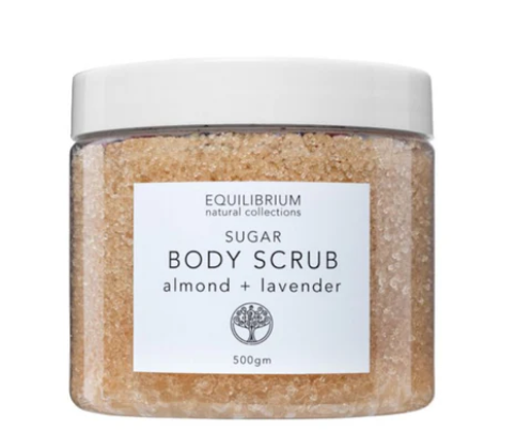 Natural Body Scrub Sugar Almond & Lavender - Equilibrium Natural Collections